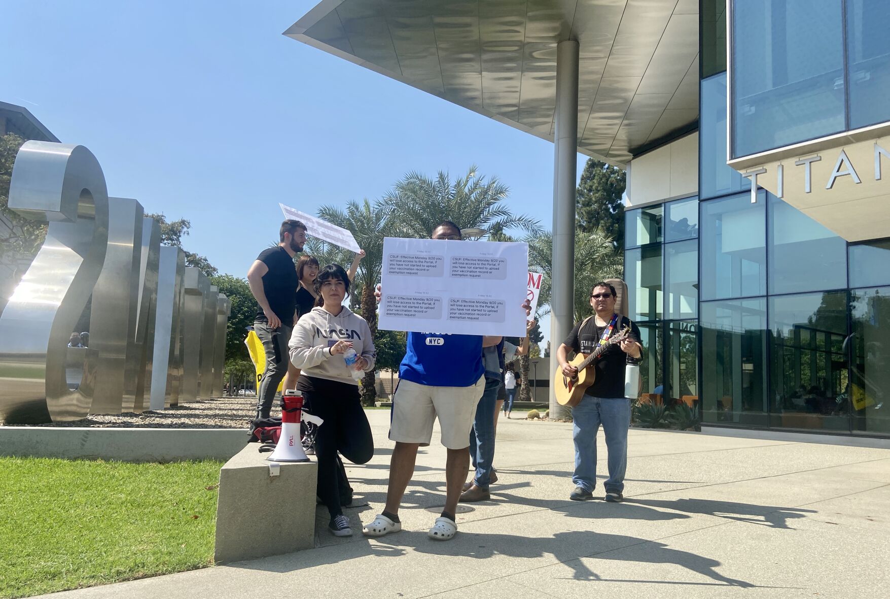 Turning Point USA protest
